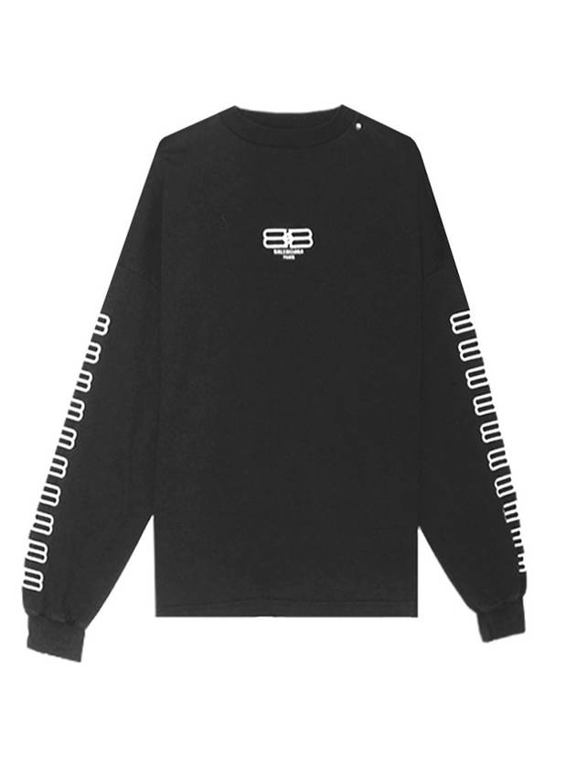 Luxury Balenciaga  BB Logo Sweatshirt Black