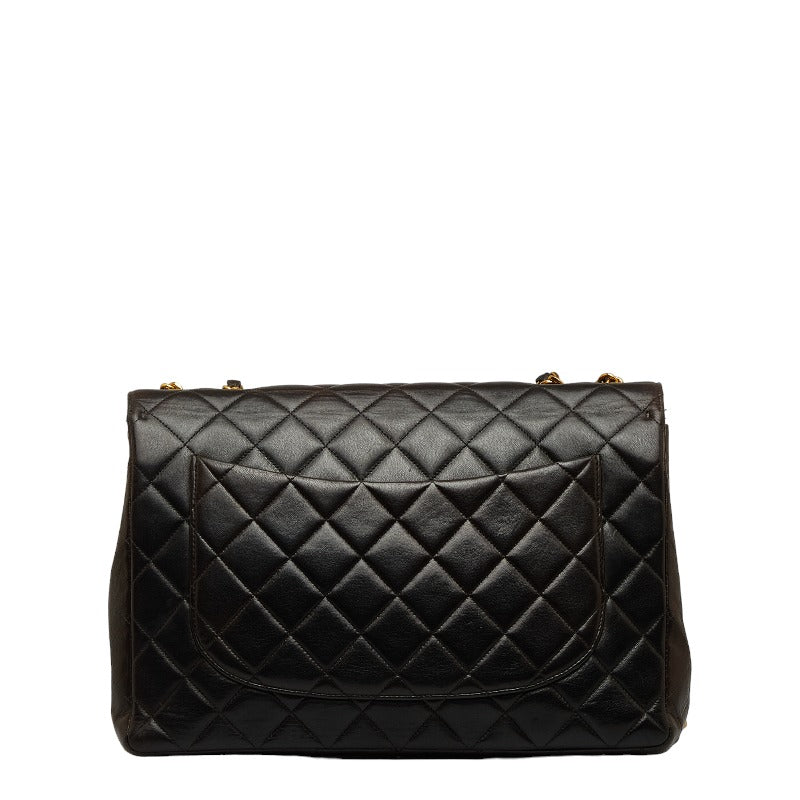 Chanel Decamatrasse 30 Cocomark ingle Flap Chain Shoulder Bag Black   Chanel