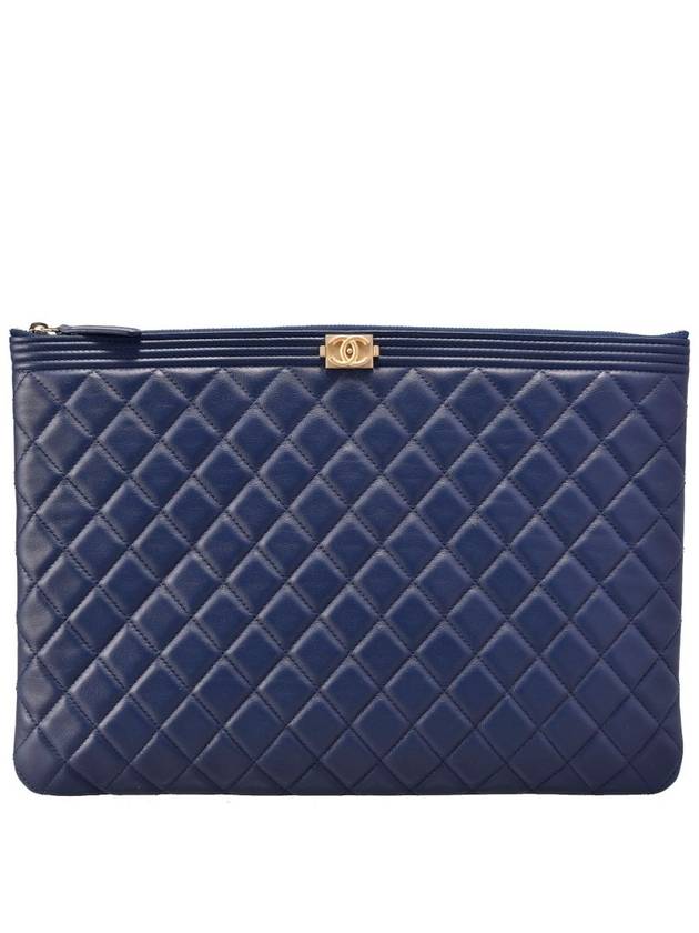 Women s Boy Clutch Large Lambskin A80570 Chanel