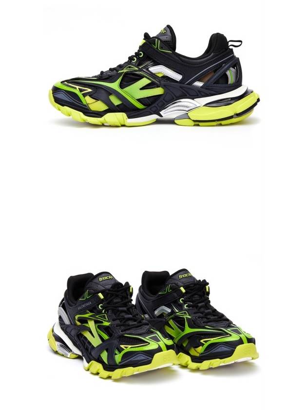 Luxury Balenciaga  Track 2 Low Top Sneakers Yellow Black