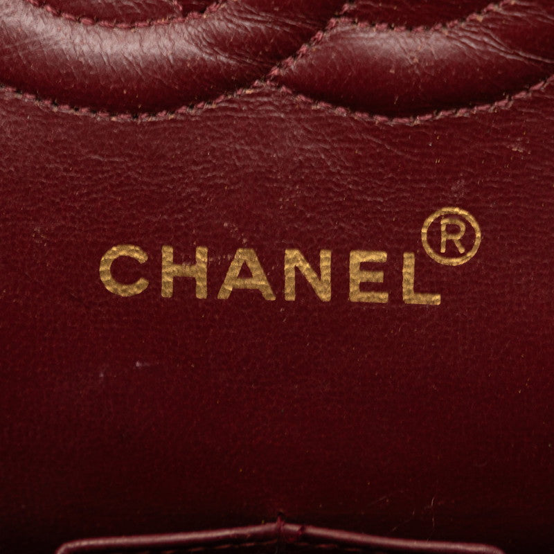 Chanel Mattress Double Flat Chain houlder Bag No. 2 Black Gold   Chanel