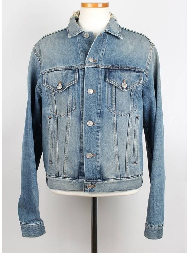 Luxury Balenciaga  BB logo denim jacket 48