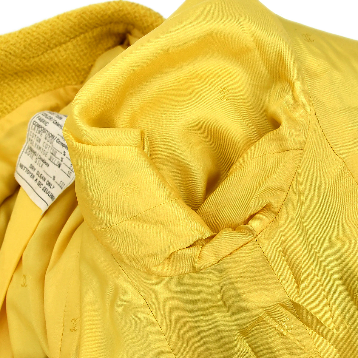 Chanel Single Breasted Jacket Yellow 95P #38