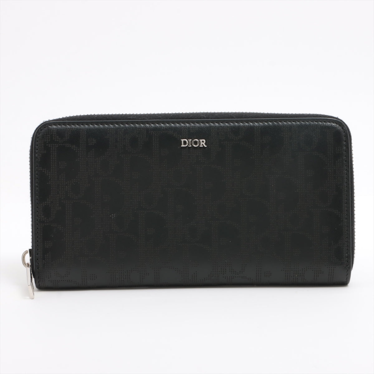 Dior  the Galaxy Leather Round  Wallet Black