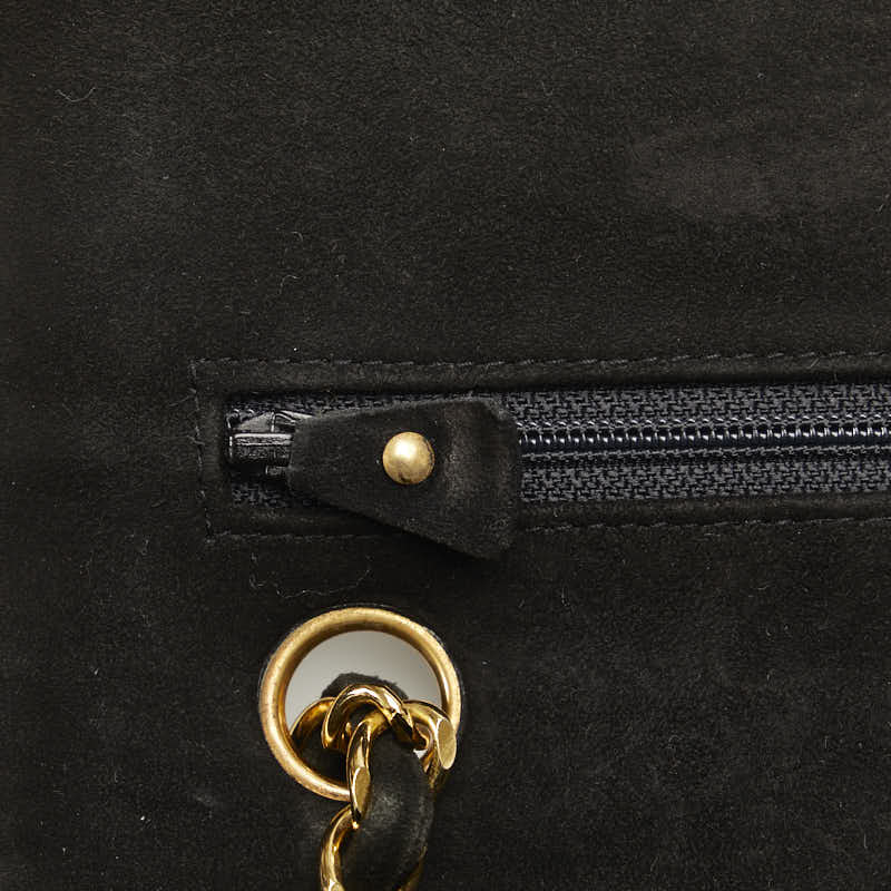 Chanel Mattress 25 Double Flat Chain houlder Bag Black Sweater Lady Chanel