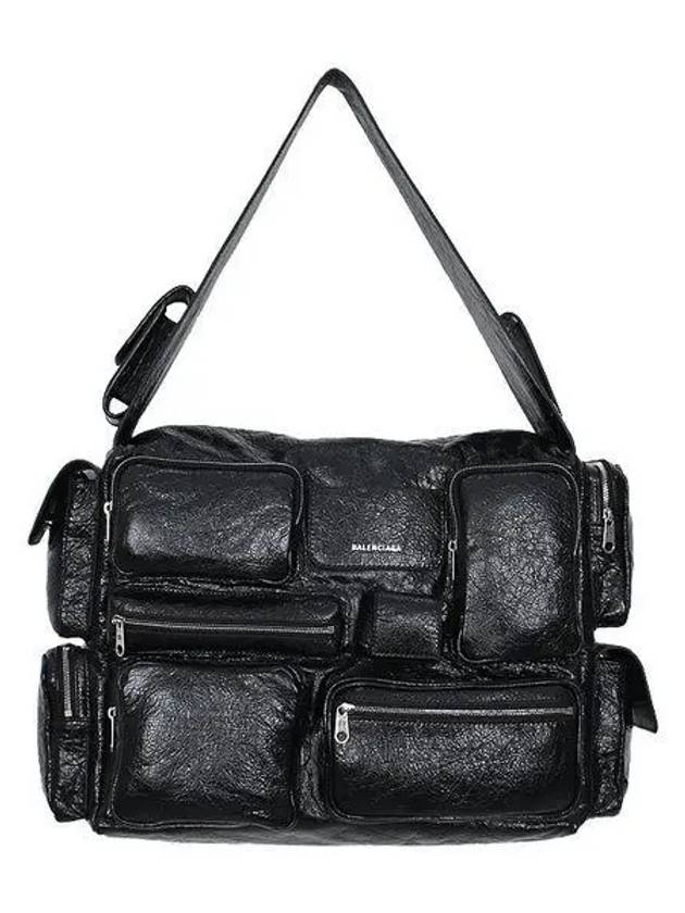 Luxury Balenciaga  Superbusy Large Shoulder Bag Black