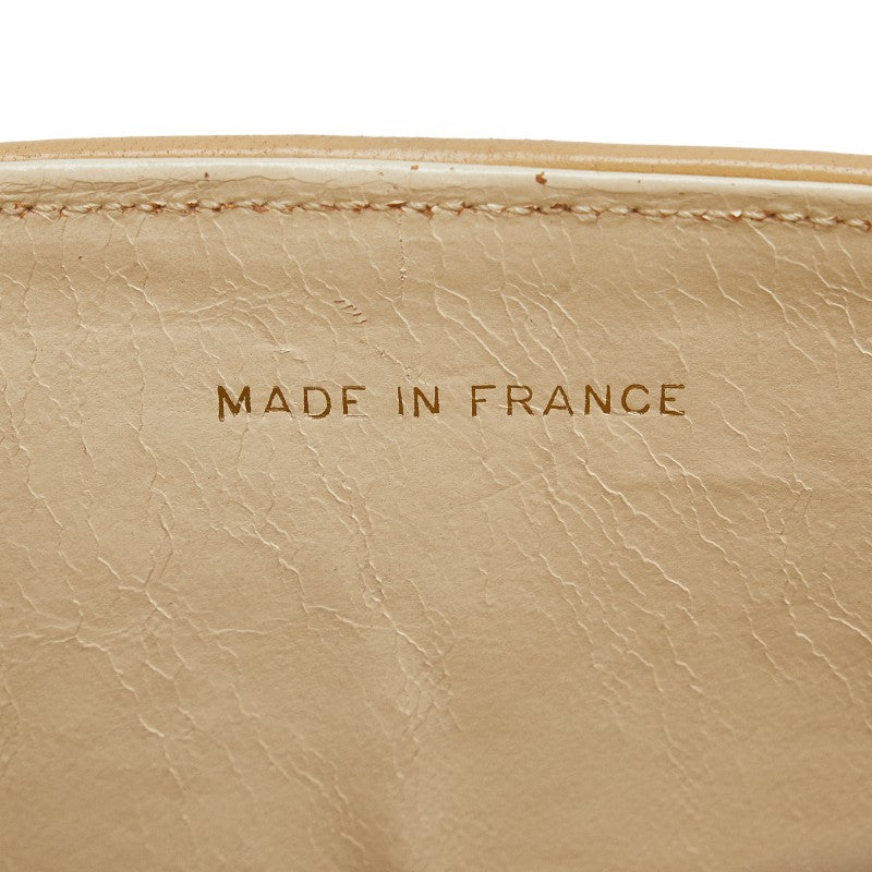 Chanel Mattrase 23 Coco Double Flap Chain Shoulder Bag Beige Leather  CHANEL