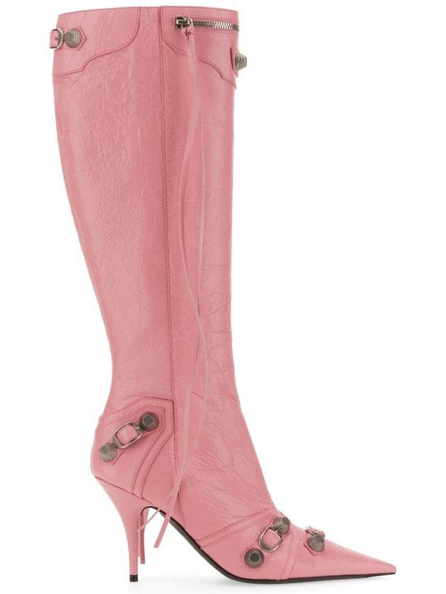 Luxury Balenciaga  cagolian long boots pink
