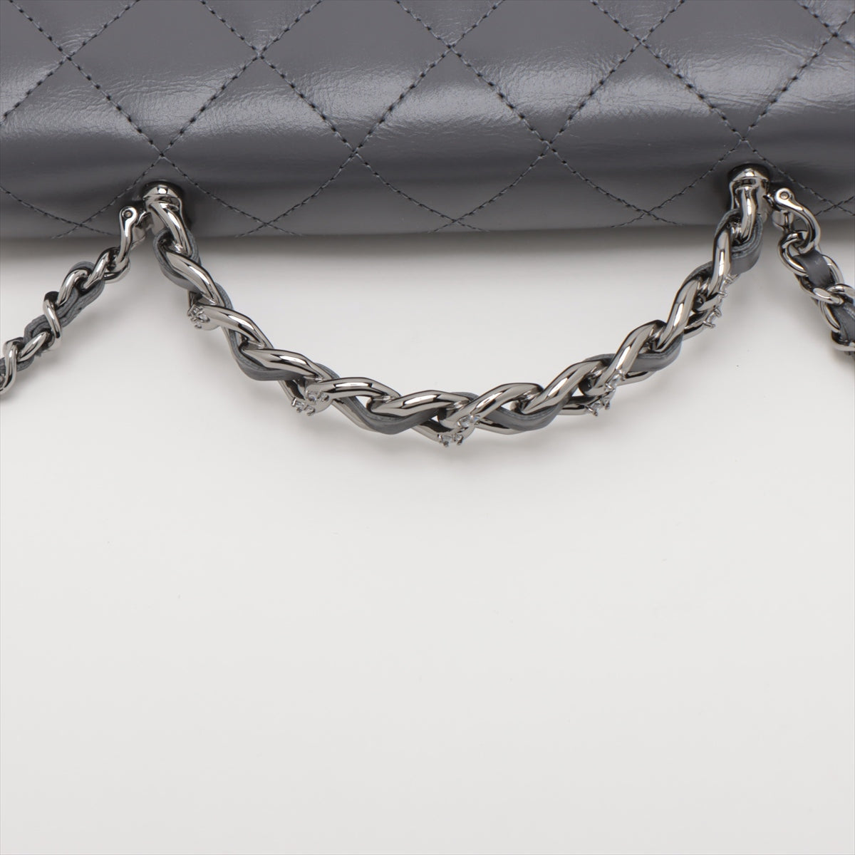 Chanel Matrasse  2WAY Shoulder Bag Gr Silver G