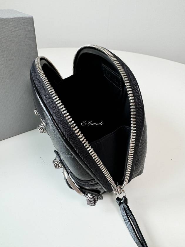 Luxury Balenciaga  Le Cagole Small Cosmetic Pouch Bag Black
