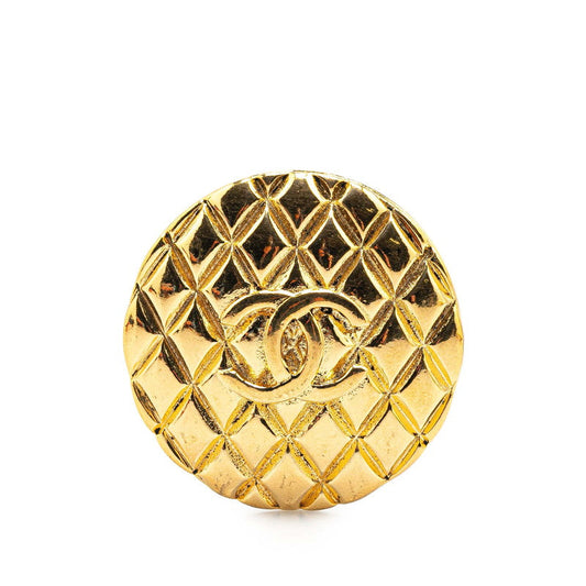 Chanel Coco Mark Matelassé Brooch