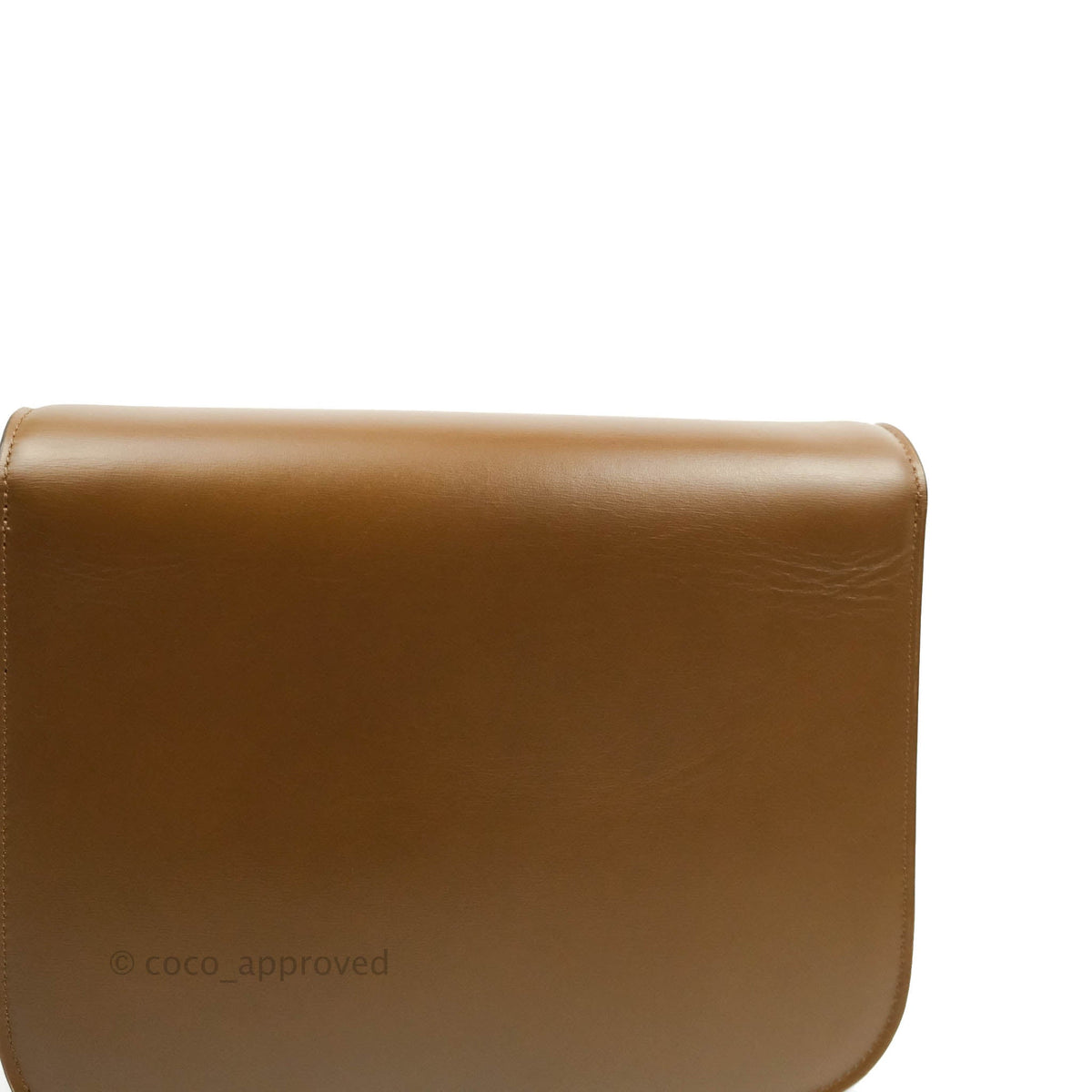 Celine Medium Classic Box Flap Caramel Calfskin