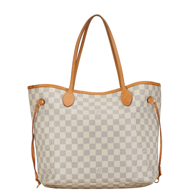 Louis Vuitton Damier Azur ark MM Tote Shoulder Bag N51107 White Ivory PVC Leather  Louis Vuitton