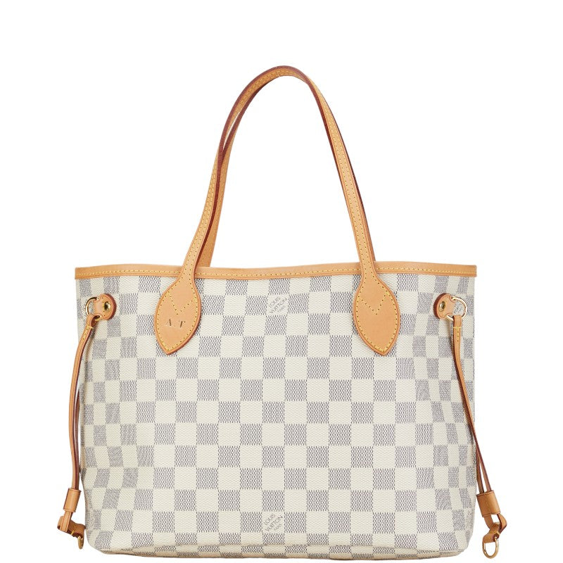 Louis Vuitton Damier Azur ark PM Tote Bag N51110 White PVC Leather  Louis Vuitton