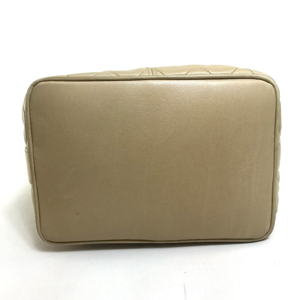 CHANEL Shoulder Bag lambskin beige coco ball matelasse Shoulder Bag Women Used