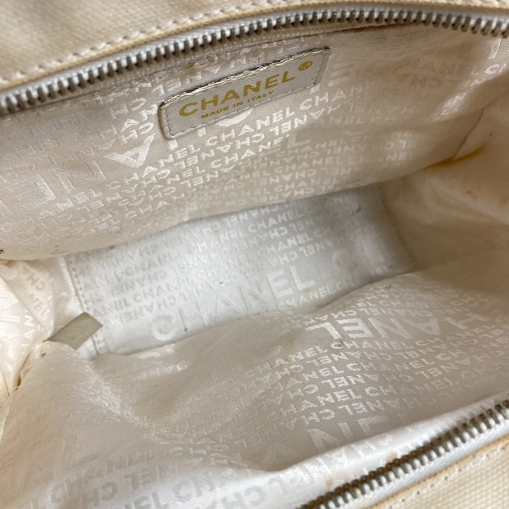 CHANEL Tote Bag canvas pink CC COCO Mark Marshmallow