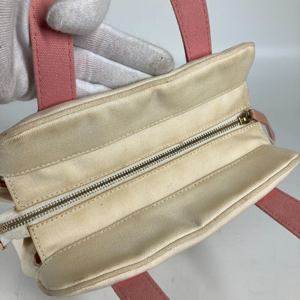 CHANEL Tote Bag canvas pink CC COCO Mark Marshmallow