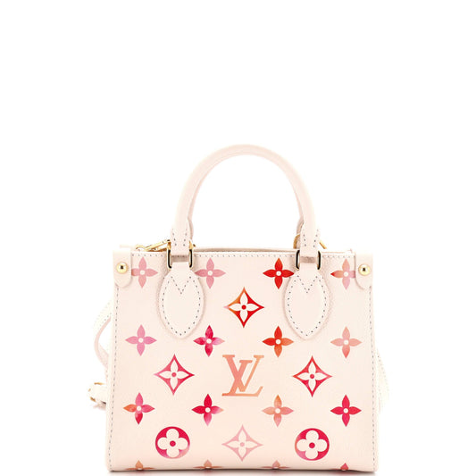OnTheGo Tote Monogram Empreinte Sunrise Aquarelle BB