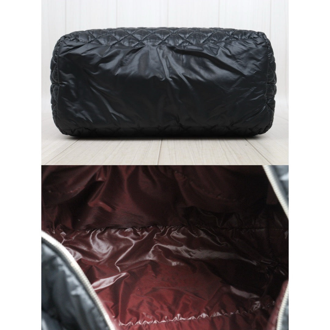 Very Good ( Rank A)｜ CHANEL Down Tote Bag  Black Made in 2009-2010Year ｜25070106