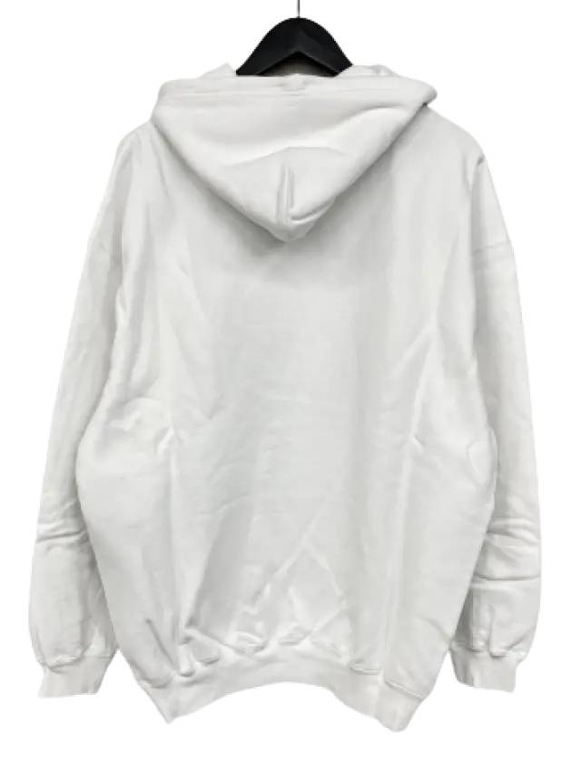 Luxury Balenciaga  BB Logo Oversized Hoodie White