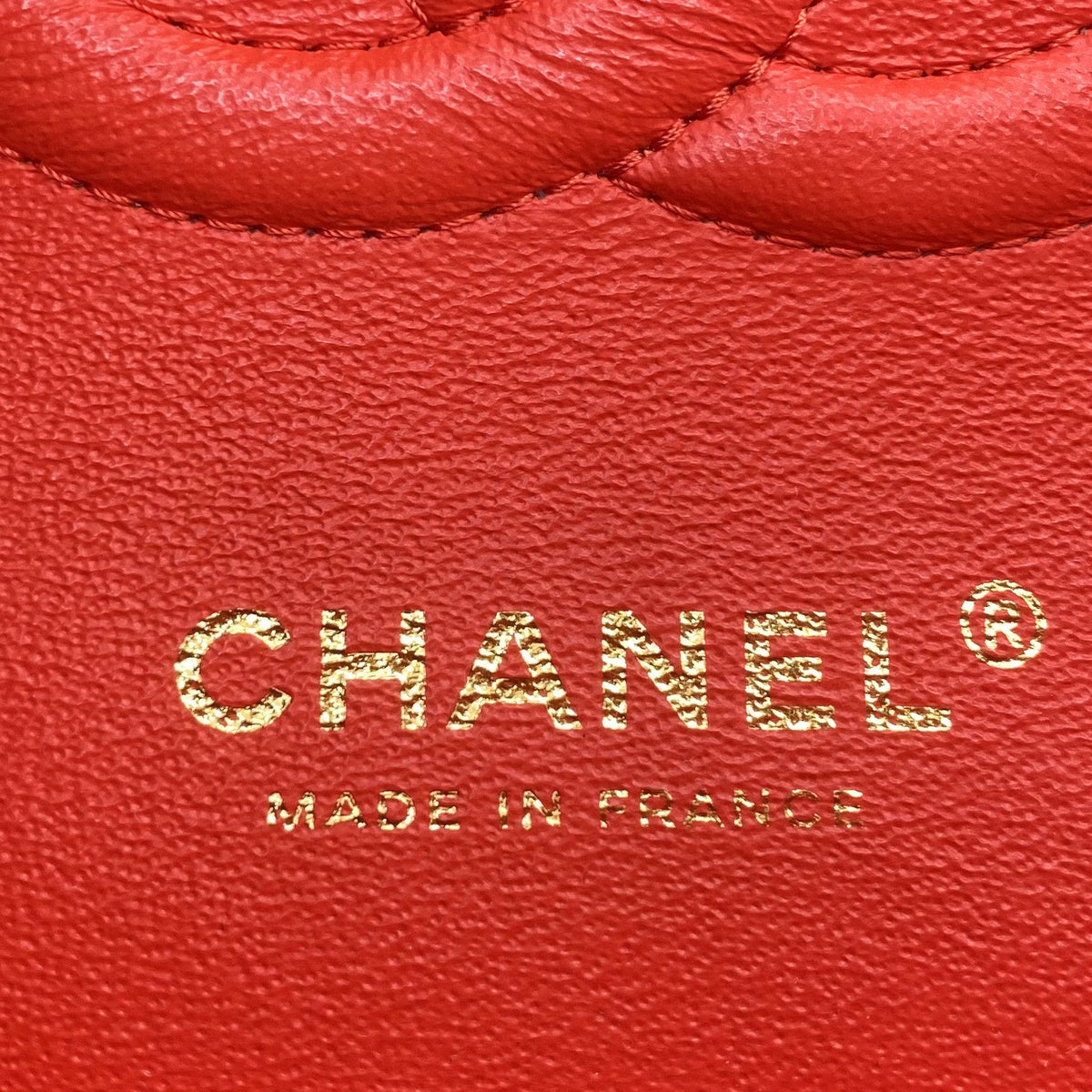 Chanel Red Quilted Caviar Leather Classic Double Flap Bag