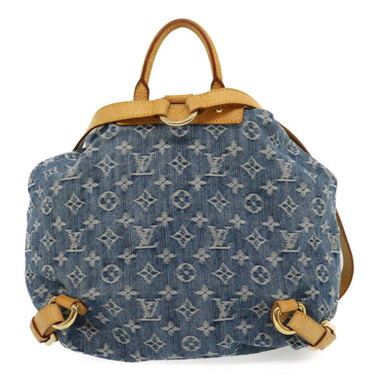 LOUIS VUITTON Monogram Denim Sac A DosGM Backpack Blue M95056 LV  30454A