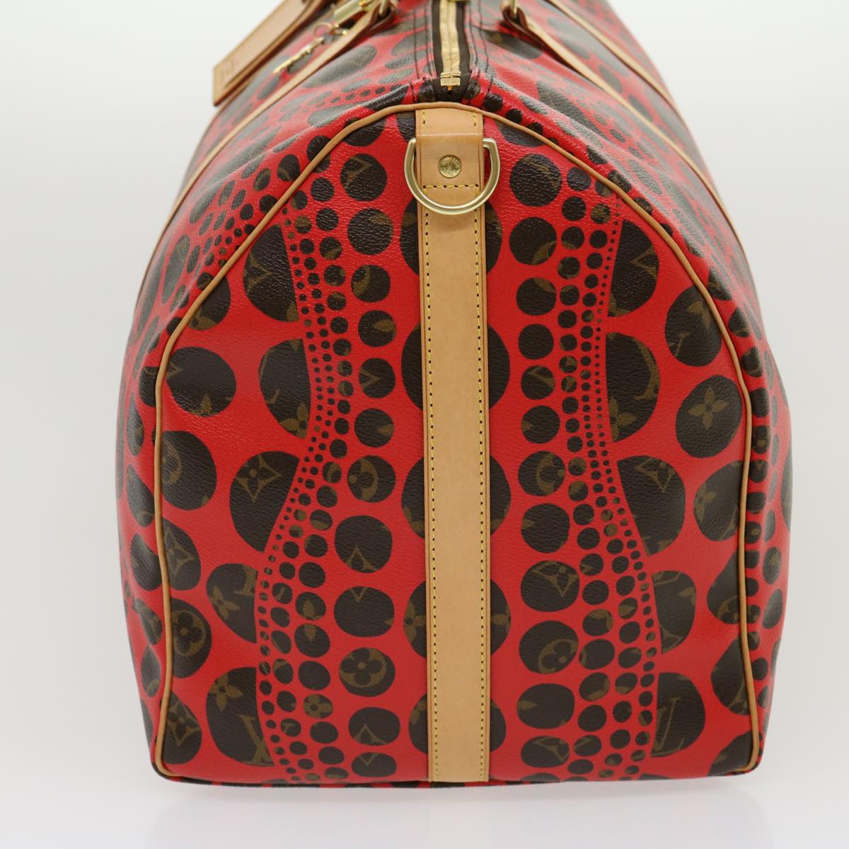 LOUIS VUITTON Monogram Yayoi Kusama Keepall Bandouliere55 Bag M40695 Auth 30515A