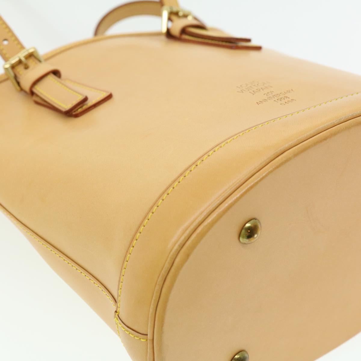 LOUIS VUITTON Nomad Bucket PM Shoulder Bag Beige M85001 LV Auth 30531A