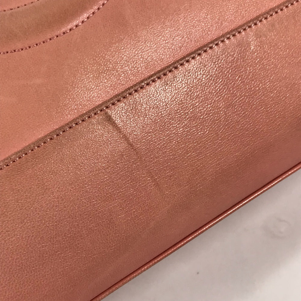 CHANEL Tote Bag leather pink Shoulder Bag CC COCO Mark