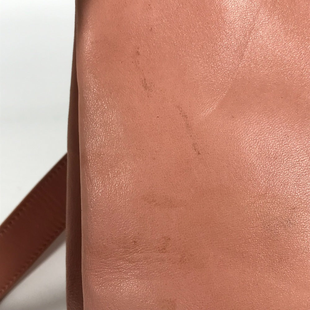 CHANEL Tote Bag leather pink Shoulder Bag CC COCO Mark