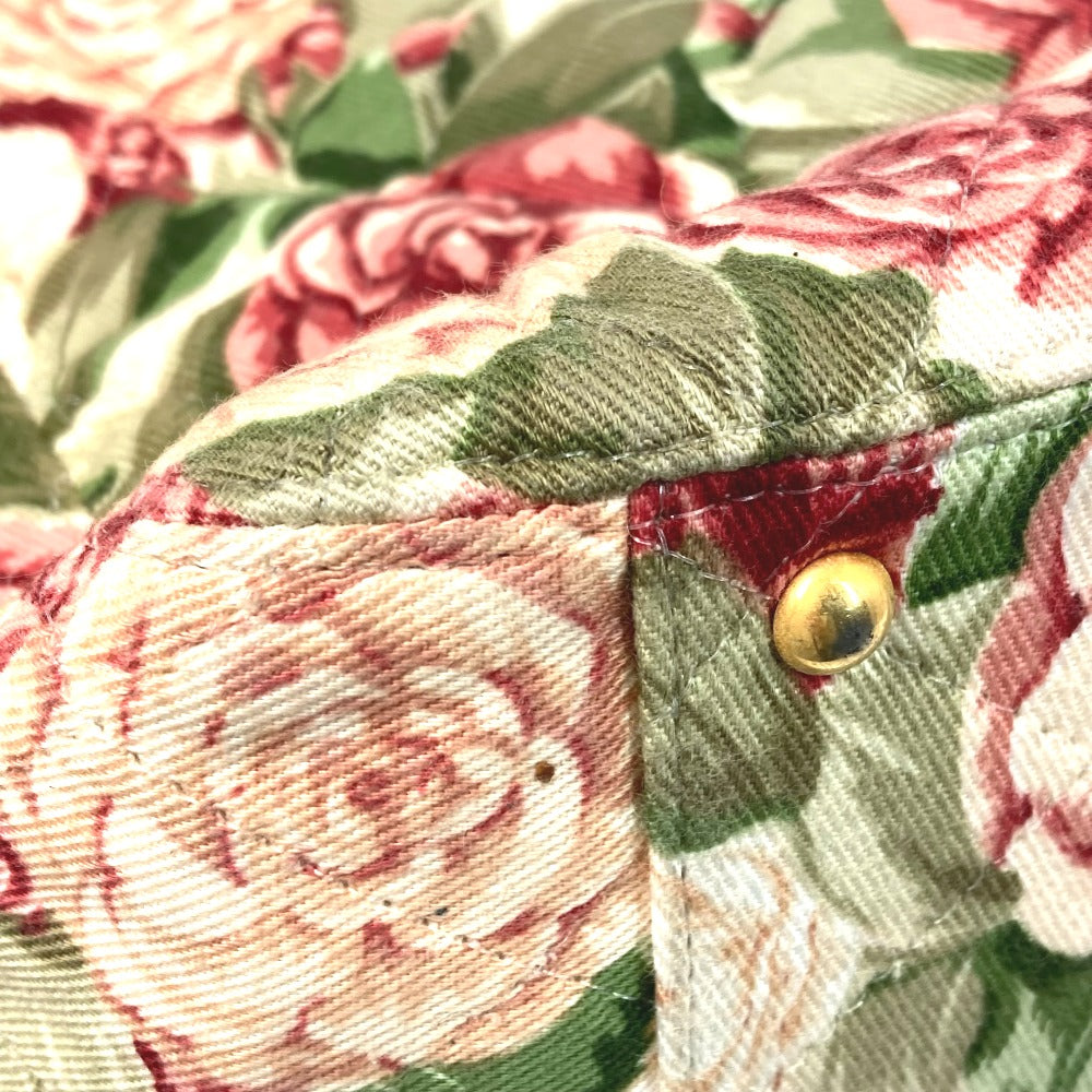 CHANEL Tote Bag canvas pink Floral Flower CC COCO Mark