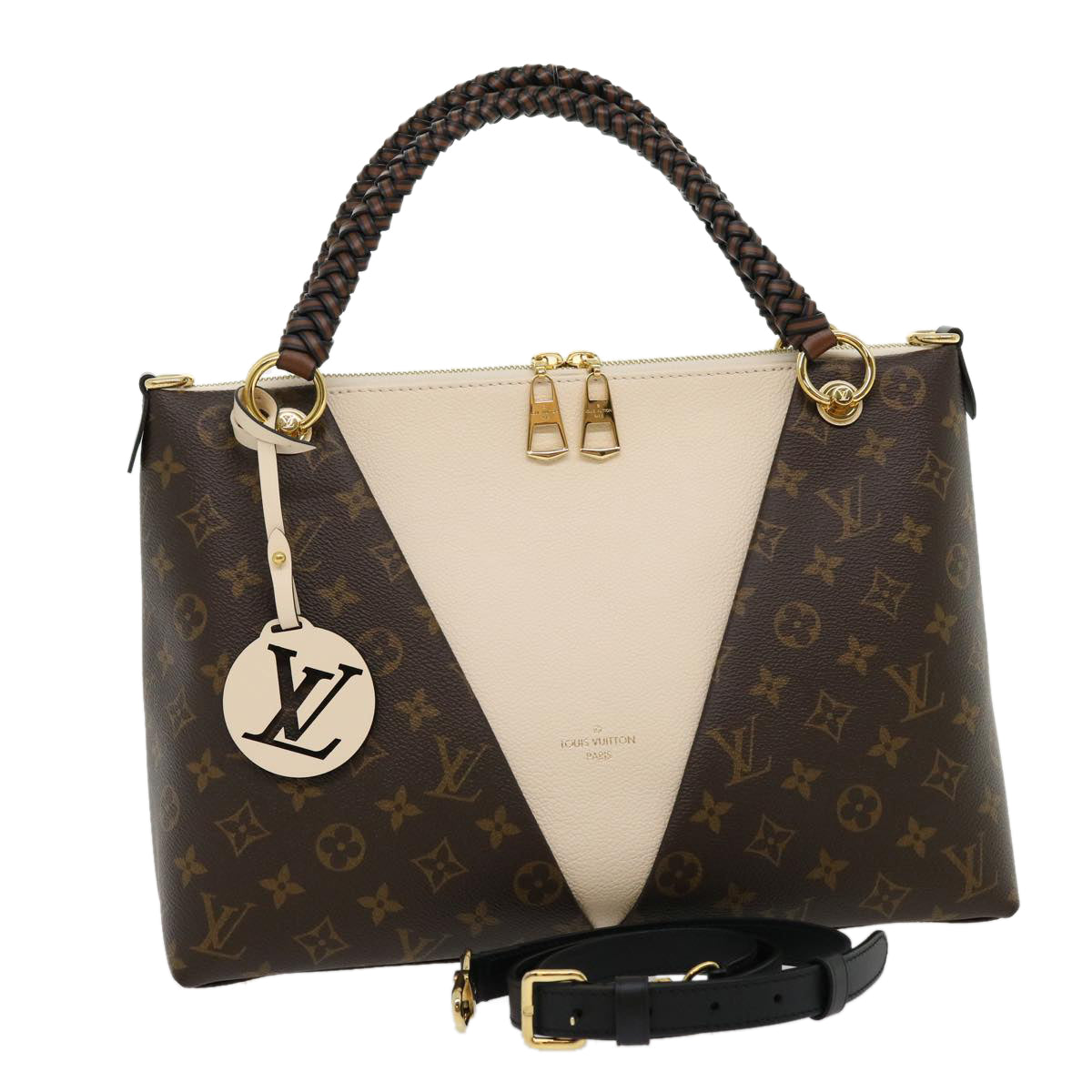 LOUIS VUITTON Monogram V Tote MM Tote Bag 2way M45273 LV  30668A