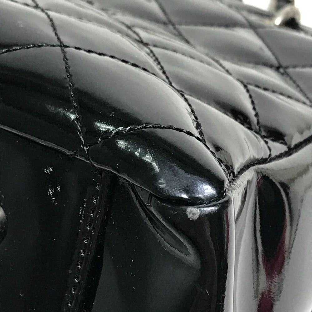 CHANEL Handbag enamel black Tote Bag CC COCO Mark Women Used