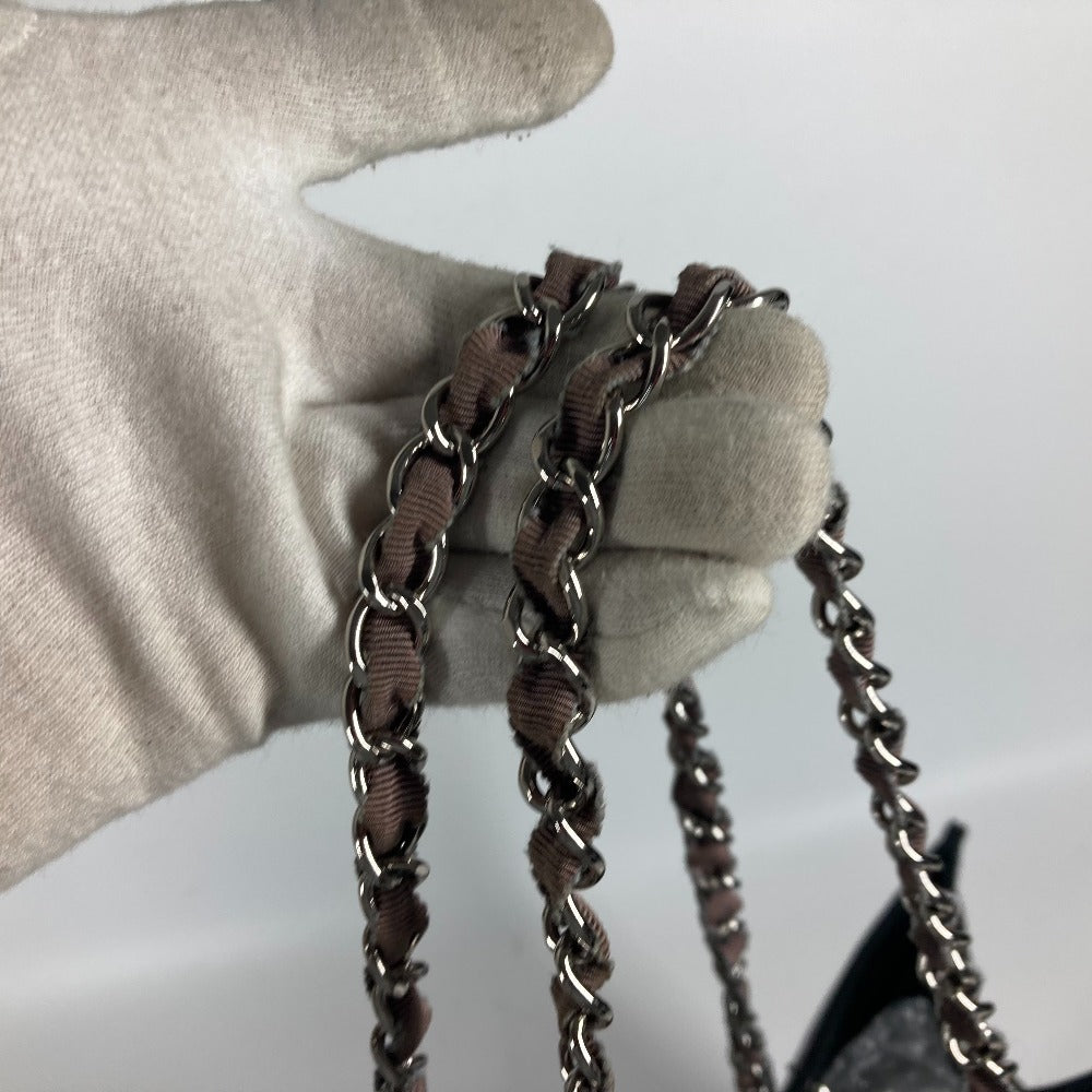 CHANEL Shoulder Bag enamel black CC COCO Mark Shoulder Bag Lipstick