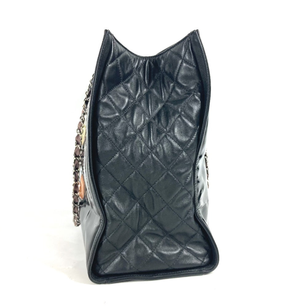 CHANEL Shoulder Bag enamel black CC COCO Mark Shoulder Bag Lipstick