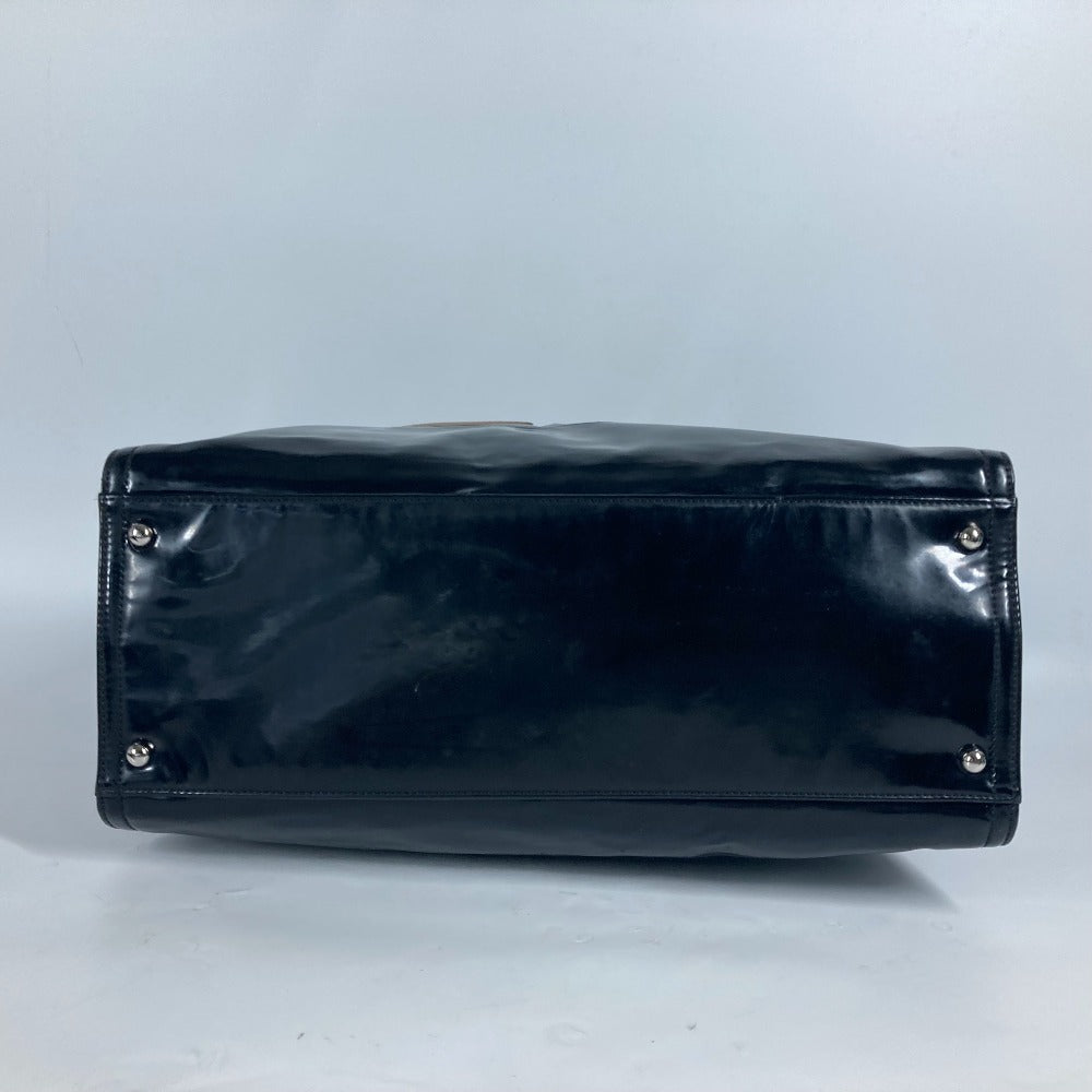 CHANEL Shoulder Bag enamel black CC COCO Mark Shoulder Bag Lipstick