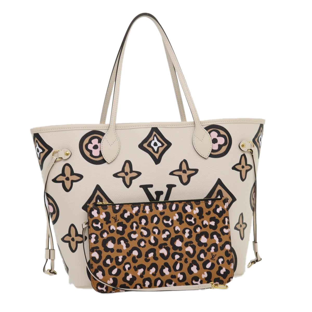 LOUIS VUITTON Monogram Wild at Heart Neverfull MM Tote Bag M45819 Auth 30747A
