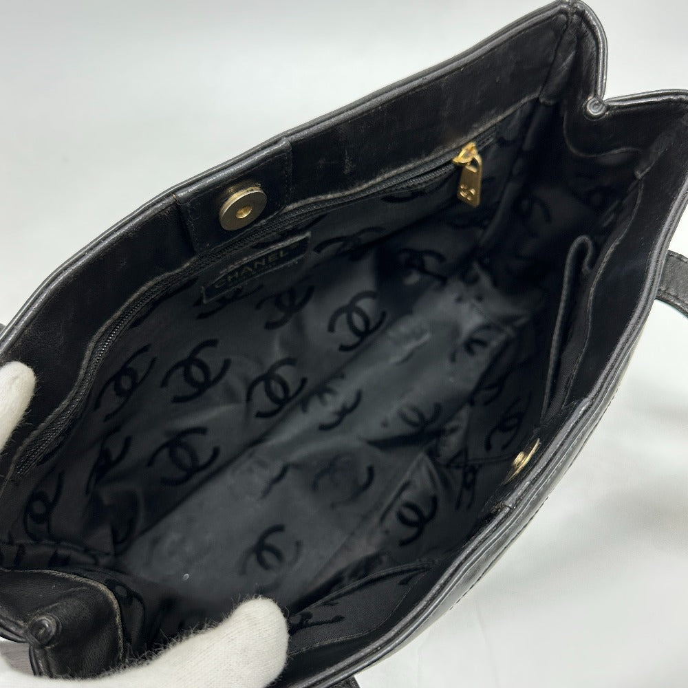 CHANEL Shoulder Bag enamel black Trip Luco co Women Used