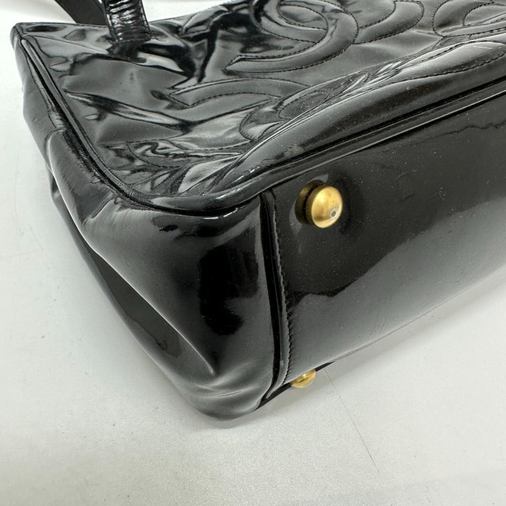 CHANEL Shoulder Bag enamel black Trip Luco co Women Used