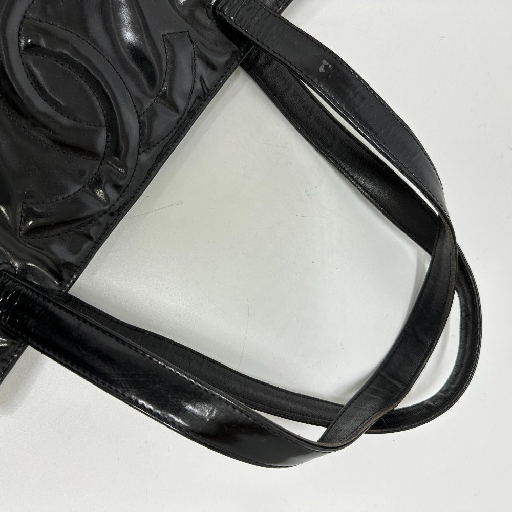 CHANEL Shoulder Bag enamel black Trip Luco co Women Used