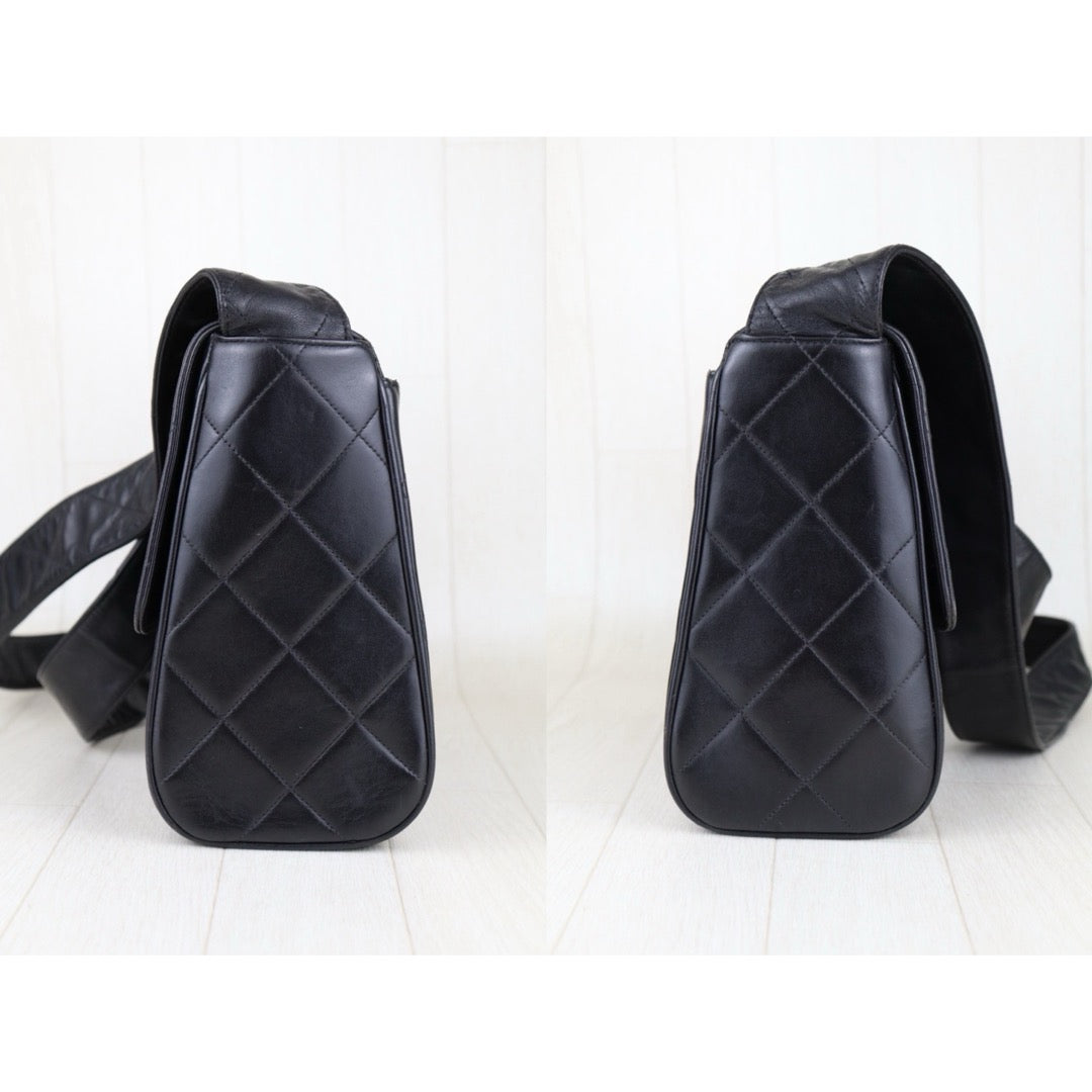 Good ( Rank AB) ｜ CHANEL Lambskin Shoulder Bag Black Made In 1994～1996 Year ｜H25021210
