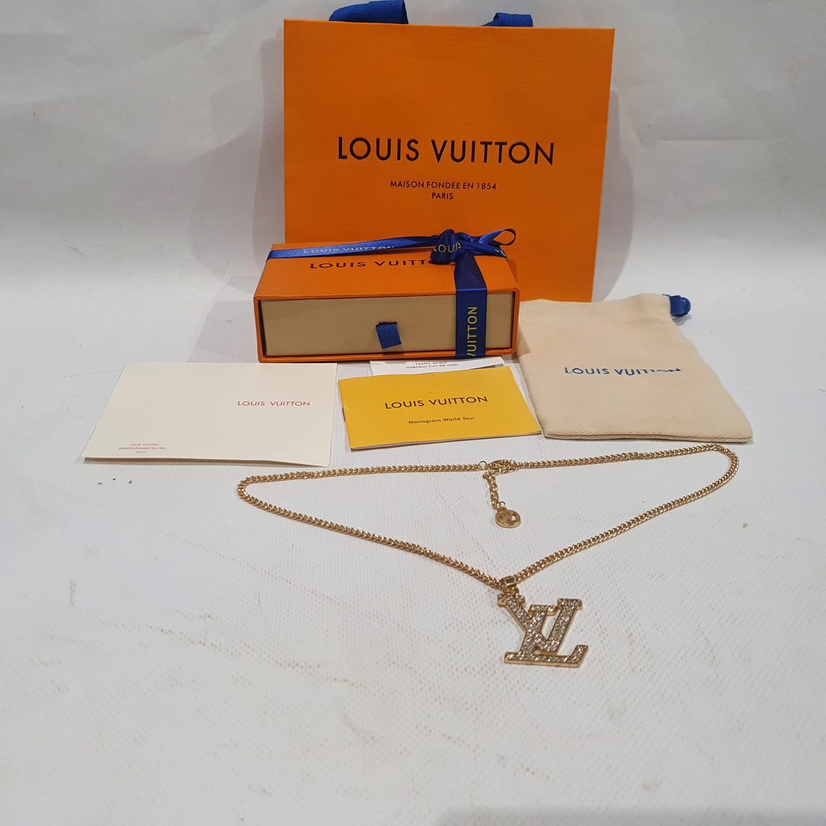 Louis  Vuitton Necklace, Earrings and Brooch Set