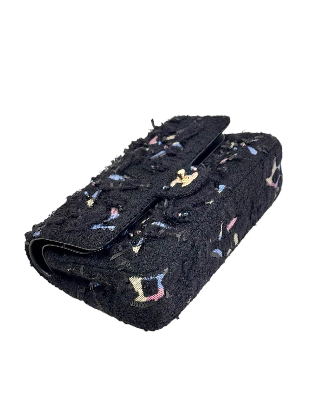Chanel Medium Classic Flap Black/Tweed Bag