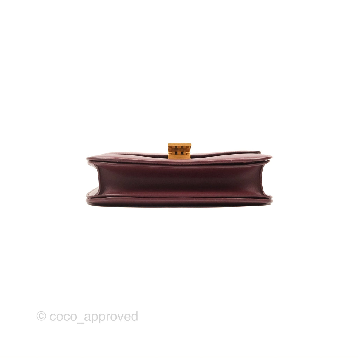 Celine Medium Classic Box Flap Burgundy Calfskin