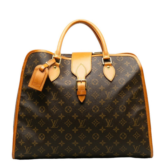 Louis Vuitton Monogram Rivoli Handbag 2WAY M53380 Brown PVC Leather Lady Louis Vuitton