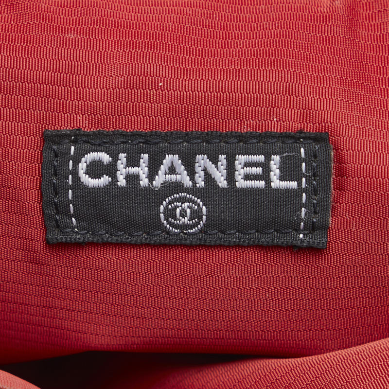 Chanel Travel Line Body Bag Western Bag Black Nylon Lady Chanel