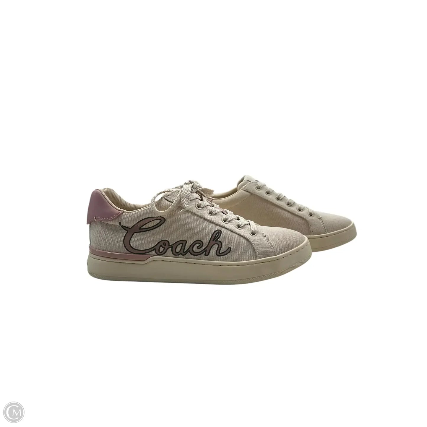 Shoes Designer By Coach In Pink & White, Size: 7