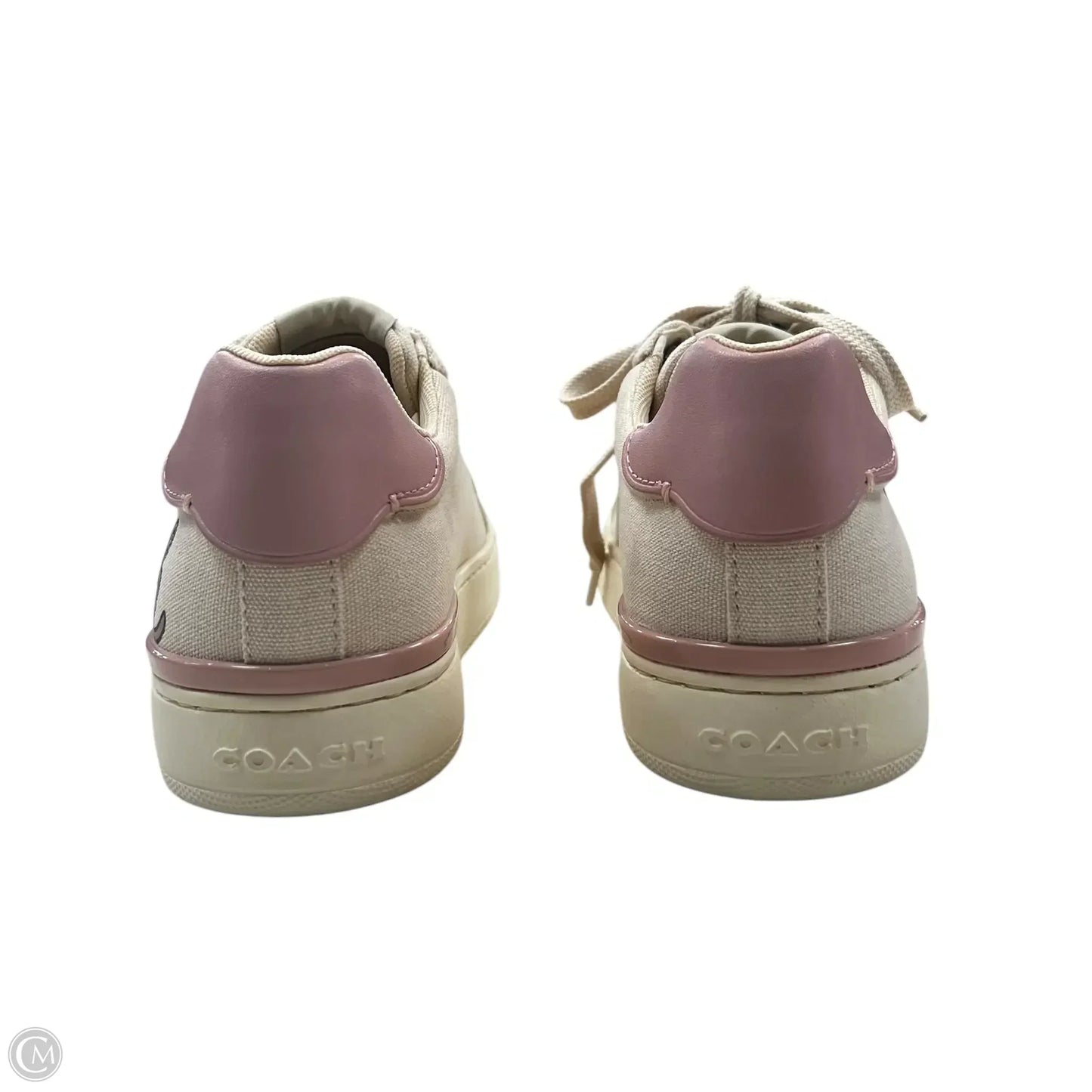 Shoes Designer By Coach In Pink & White, Size: 7