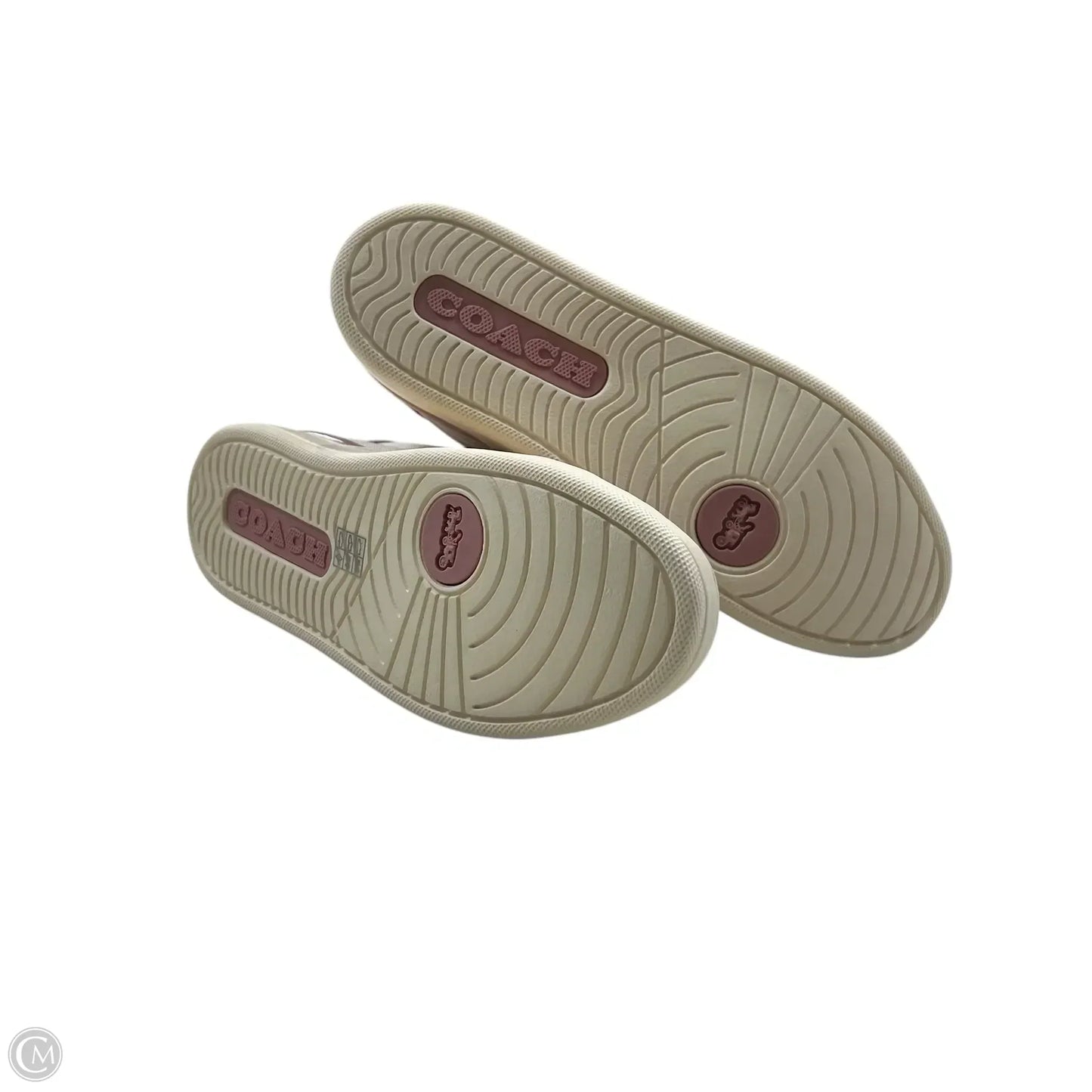 Shoes Designer By Coach In Pink & White, Size: 7