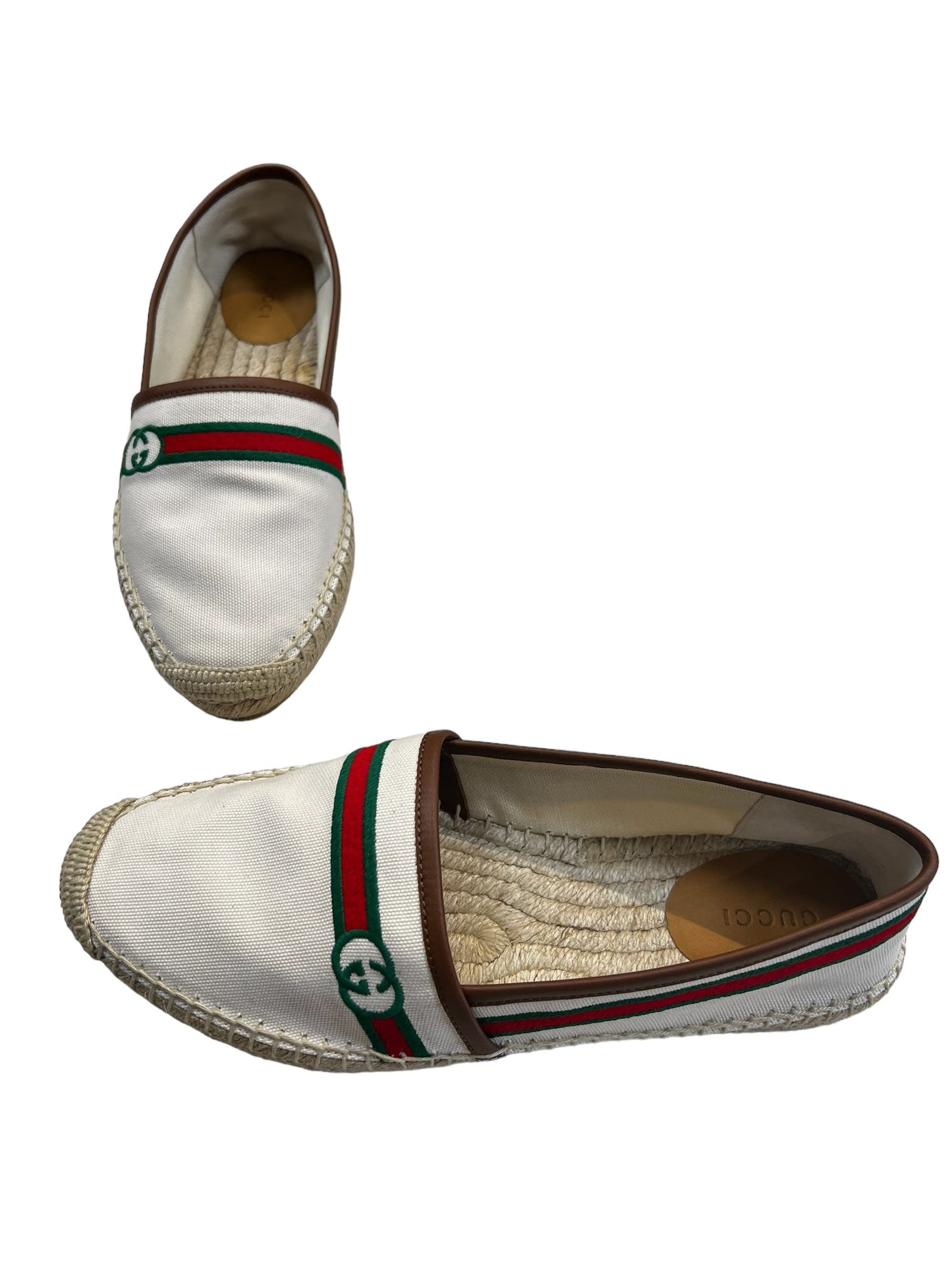 Cream Shoes Luxury Designer Gucci, Size 8.5